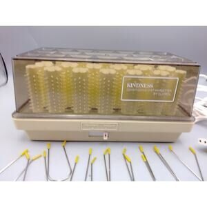 Clairol Kindness 20 Instant Hair Setter Hot Rollers Curlers Vintage Some Clips